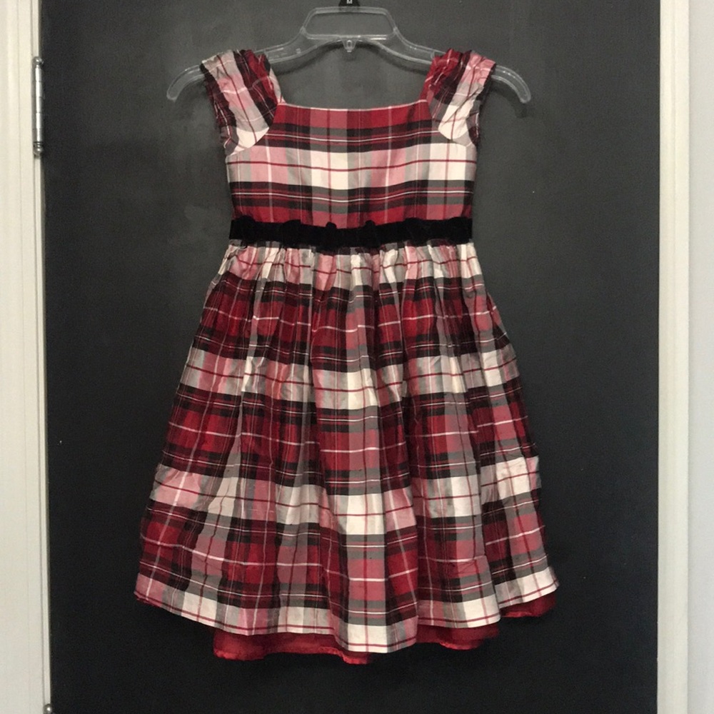 Gymboree Girls Silk Plaid Dress - Sz 7